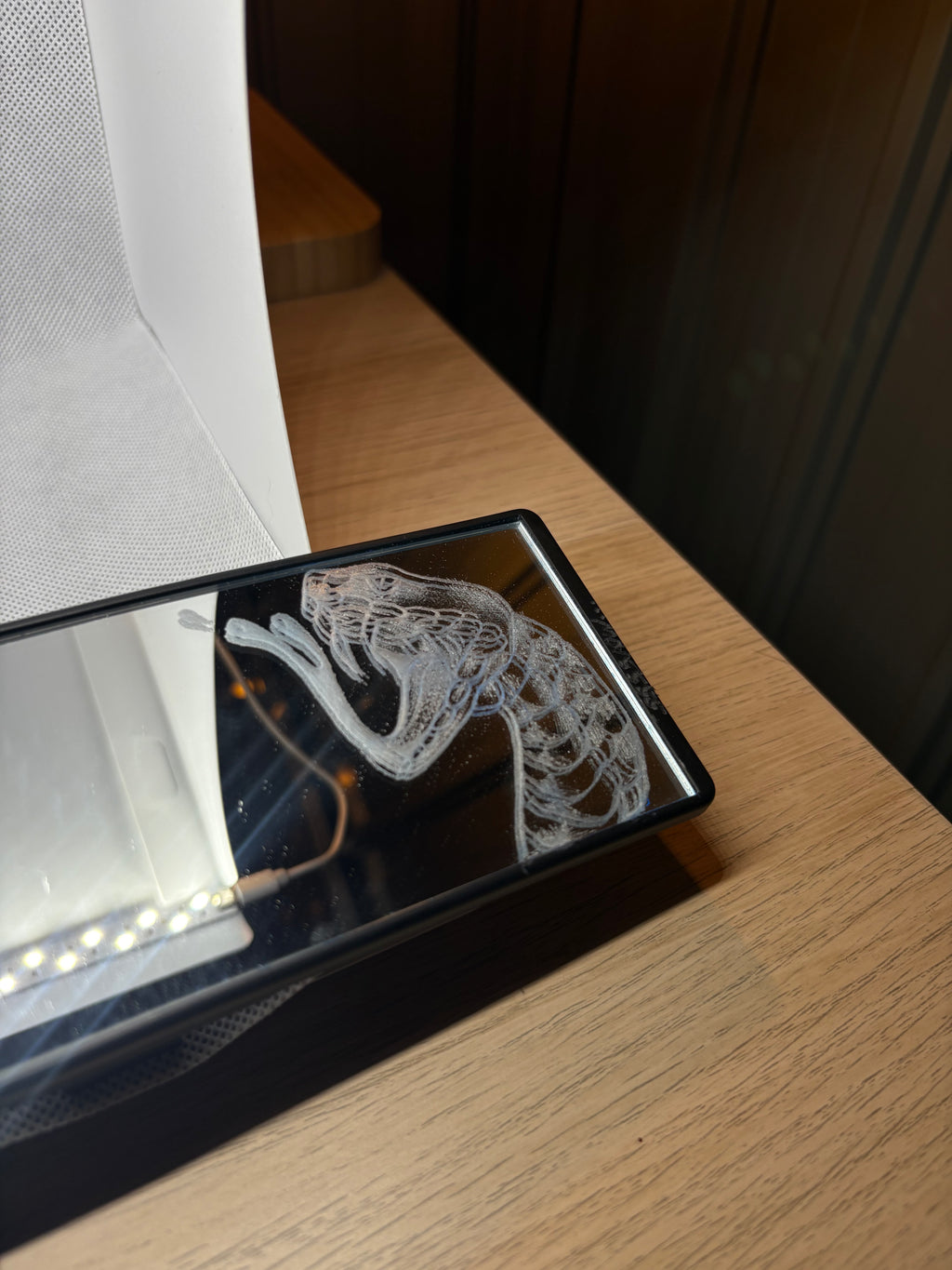 Snake Engraved Mirror