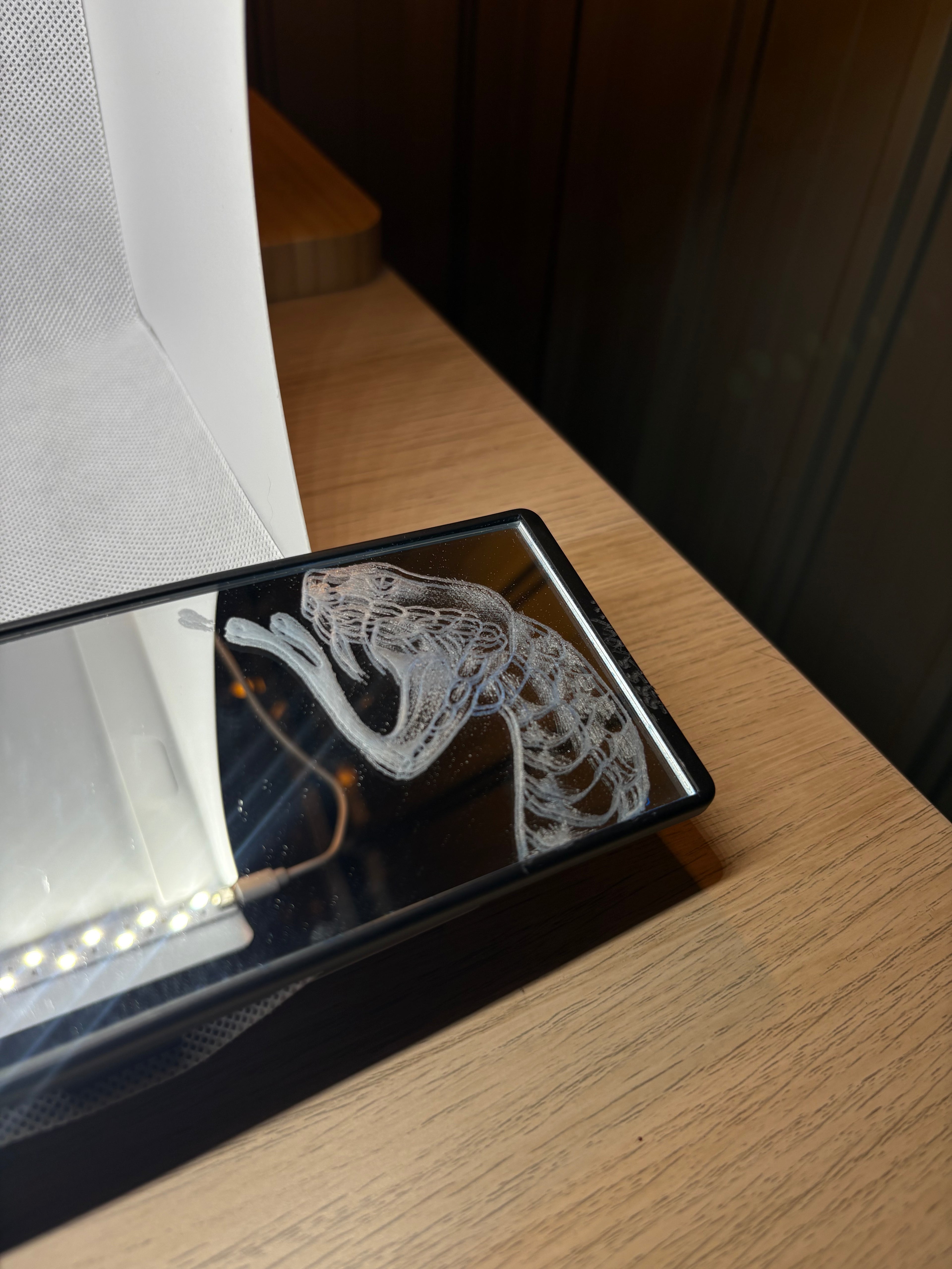 Snake Engraved Mirror