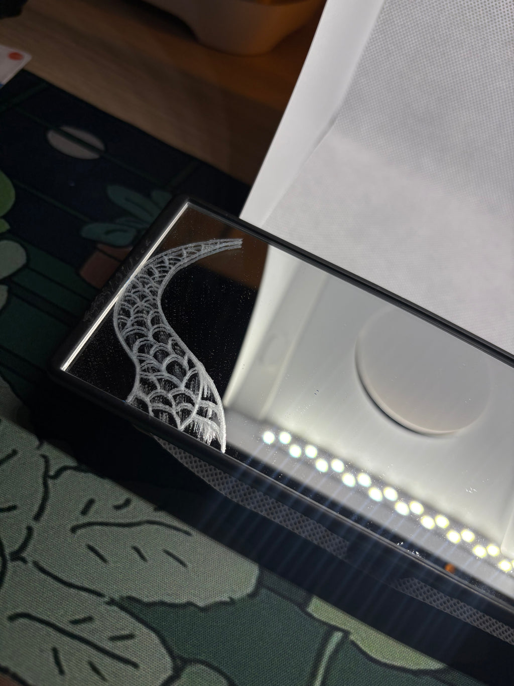 Snake Engraved Mirror