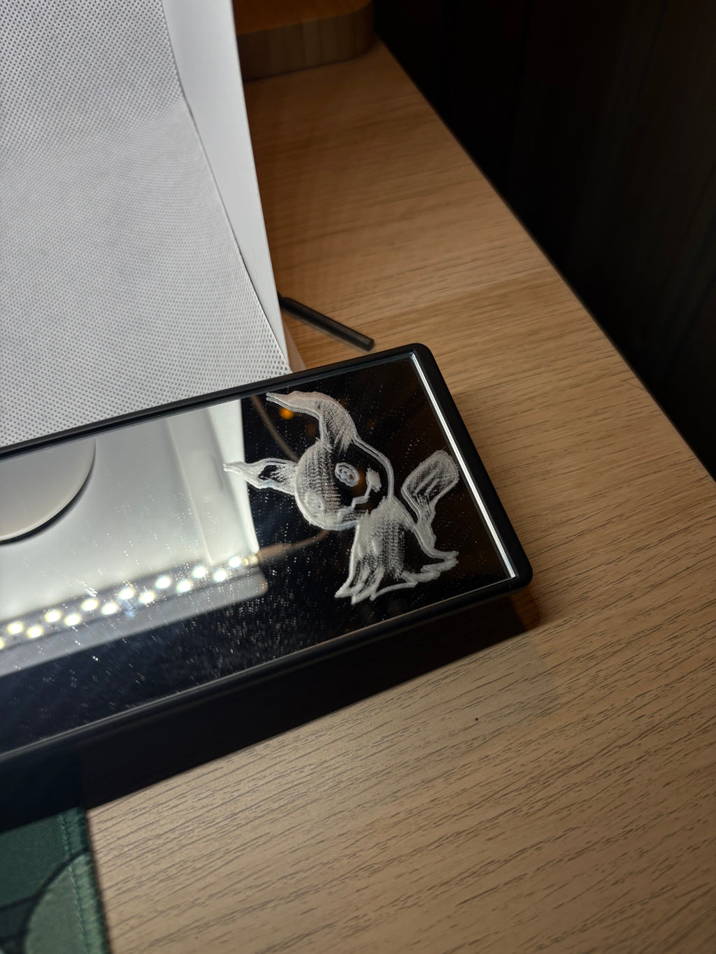 Pokémon Design Engraved Car Mirror