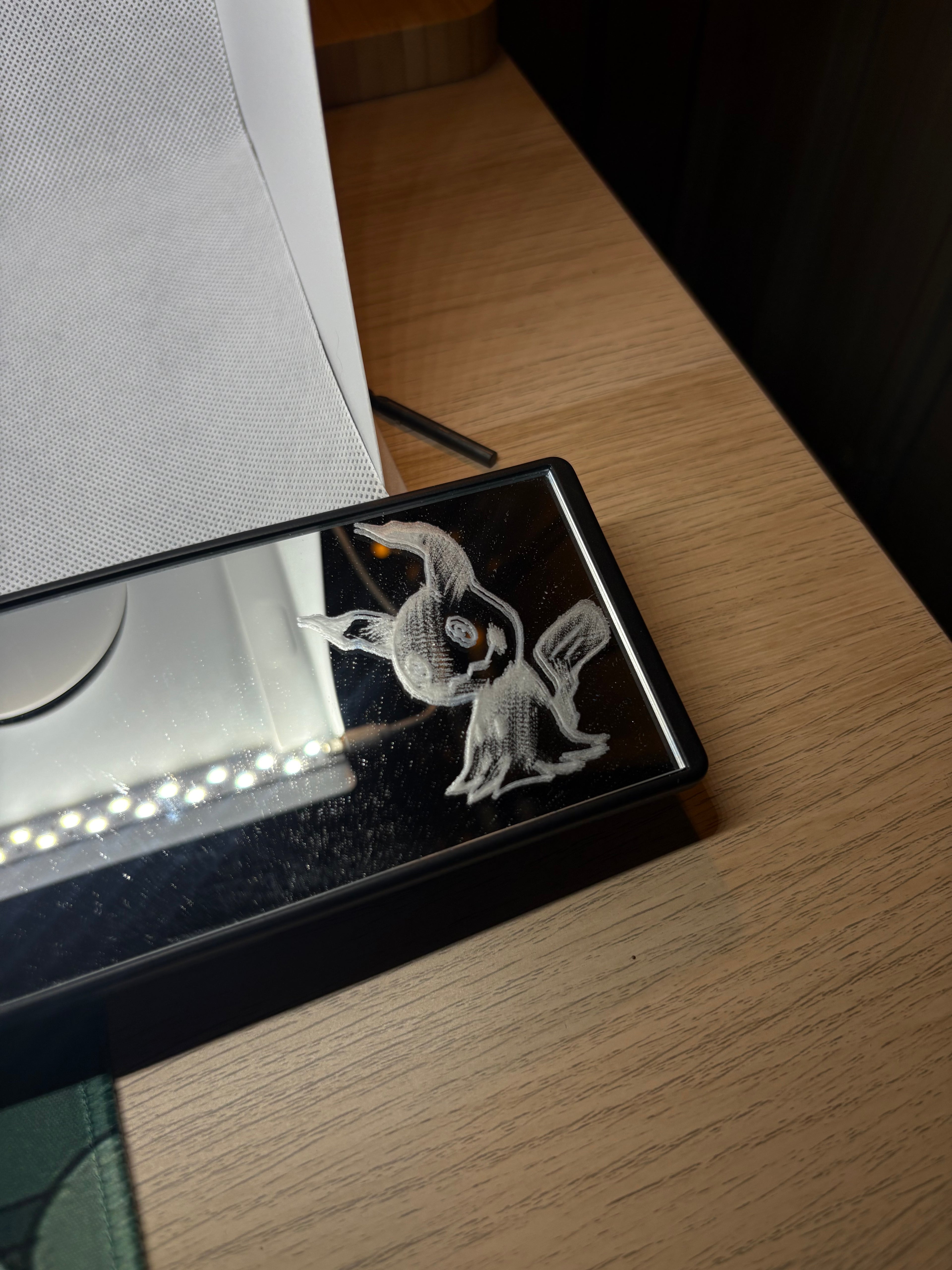Pokémon Design Engraved Car Mirror